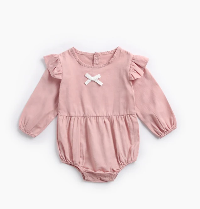 Pink Хлопковая одежда для малышей новые детские комбинезоны для мальчиков и девочек, комбинезоны спецодежда для новорожденных, ползунки для маленьких девочек, Ползунки для новорожденных мальчиков - Цвет: Pink