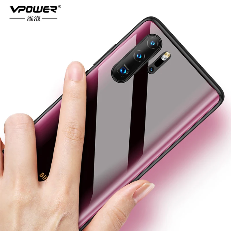 Для huawei P30 Pro изогнутый стеклянный чехол P30 Pro Чехол Противоударная задняя крышка силиконовый мягкий край для huawei P 30 Pro защитная оболочка