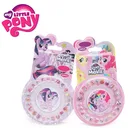 Новинка игрушки My Little Pony, Набор наклеек с пони из ПВХ, Съемные 3D наклейки для девочек, радужные, блестящие Пинки