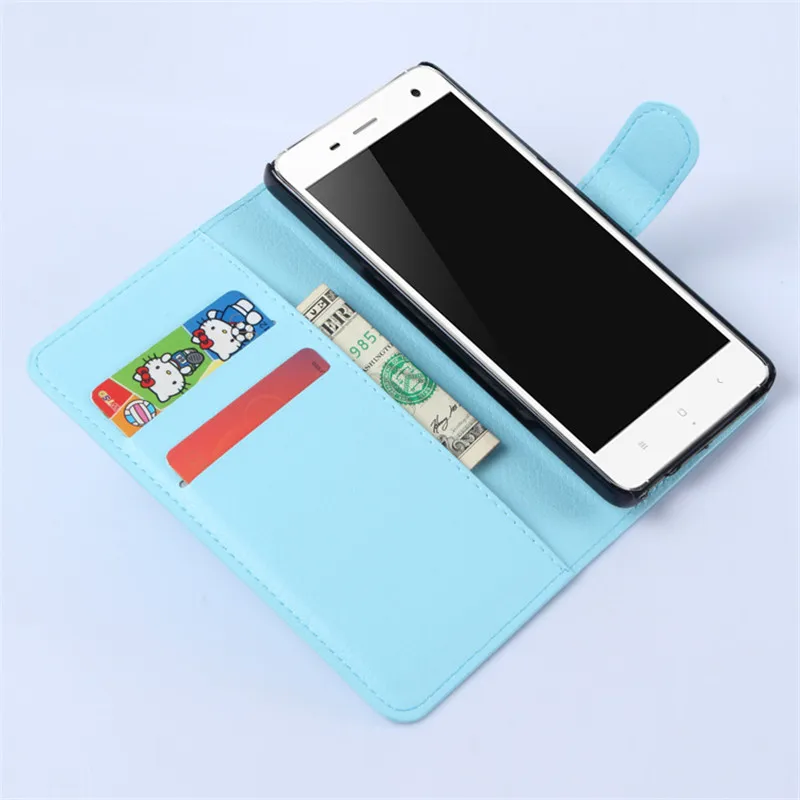 Для Xiaomi mi 4 Чехол-Кошелек Xio Xia Кожаный флип-чехол для M4 СТЕНД слот sim-карты Fundas Capas 5