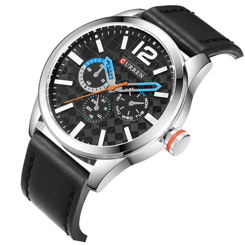 2019 Новый Curren Для мужчин s часы лучший бренд роскошные кожаные кварцевые наручные
