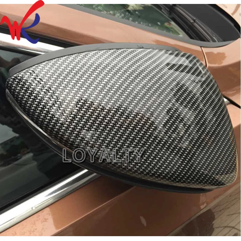Чехол накладка для зеркала заднего вида из углеродного волокна Volkswagen VW Golf7 2014 2015