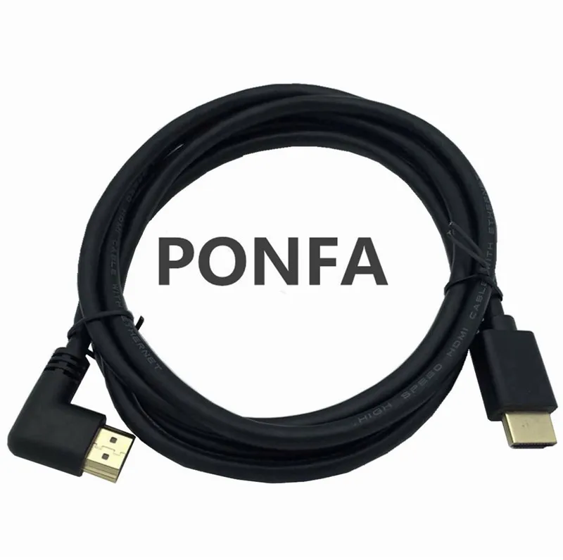 4K* 2K 60HZ HDMI 2,0 A штекер HDMI v2.0 вверх и вниз и влево и вправо под углом 90 градусов мужской HD удлинитель HDMI 2,0 в Угловой кабель