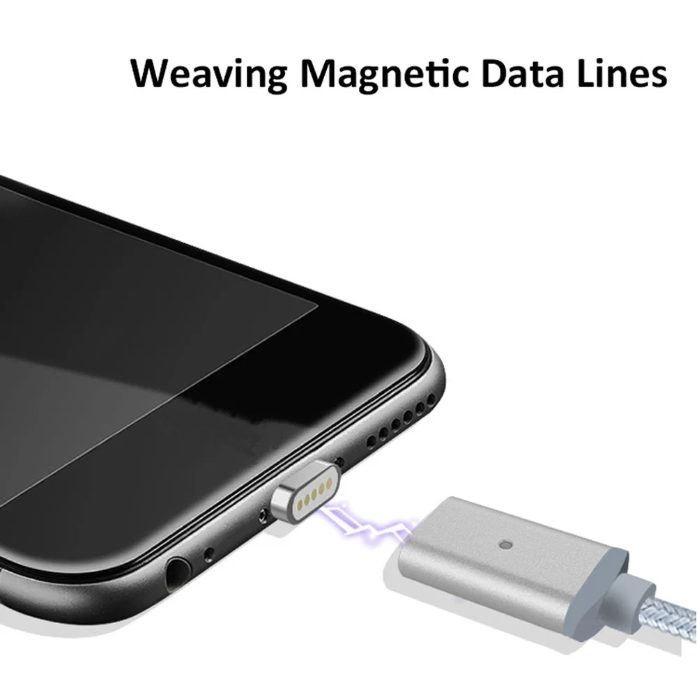 Магнитный кабель Micro USB в оплетке для быстрой зарядки адаптер синхронизации