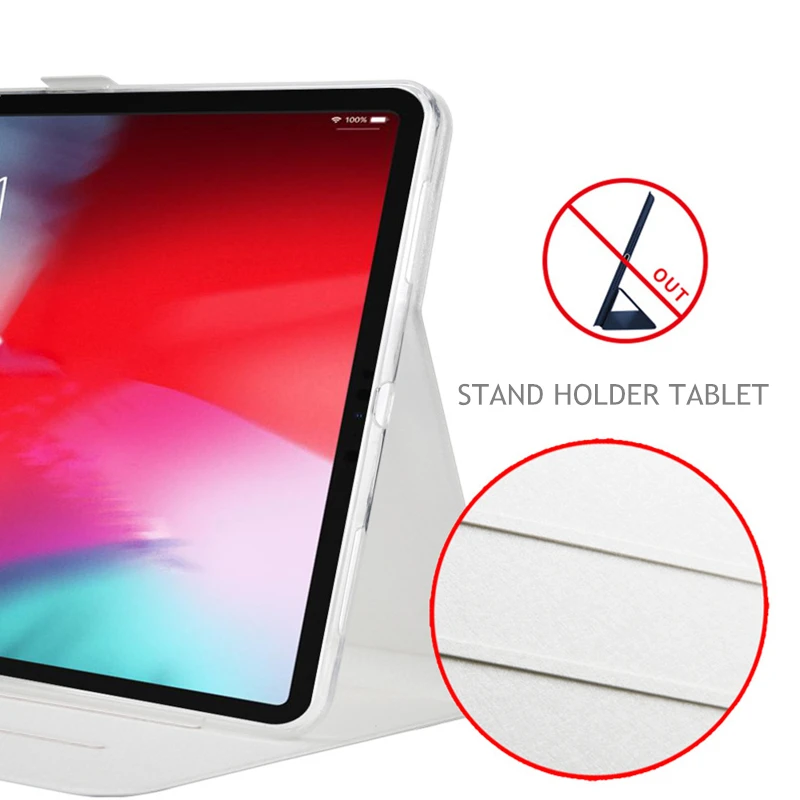 Умный чехол для iPad Pro, 11 дюймов, мягкий чехол из ТПУ с цветным принтом, чехол-подставка из искусственной кожи, чехол для iPad Pro 11, магнитные чехлы