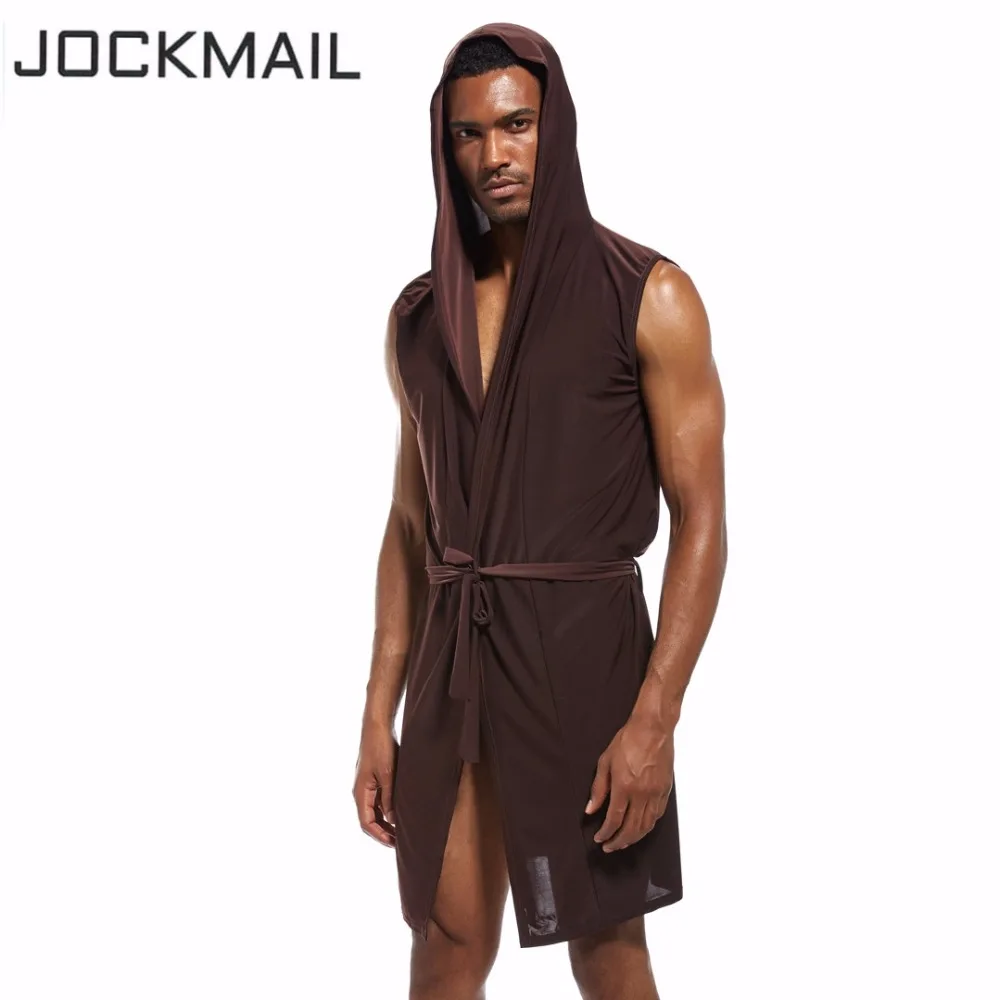 JOCKMAIL нейлон лед шелковые халаты для мужчин гей Loungewear ночная рубашка наборы соблазнительное кимоно банные халаты мужские сексуальные пижамы ночное белье