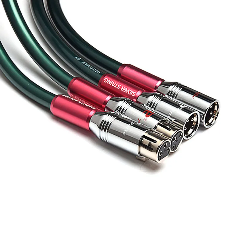 ATAUDIO Hifi XLR кабель Hi end Pure OCC Dual Папа папа 1 м 2 3 м|Кабели VGA| |