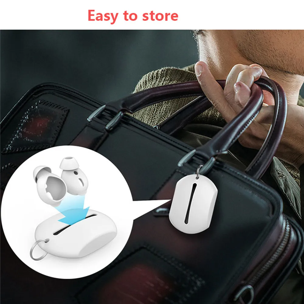 Для Apple AirPods 6 шт. силиконовые наушники-капельки чехол для huawei FreeBuds2/Honor FlyPods шум изоляции уха советы w/чехол для хранения