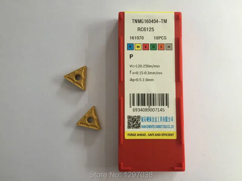 

CNC твердосплавное лезвие TNMG160404-TM-RC6125 полуобработки, низкая линейная скорость прерывания резки применяются к частям из мягкой стали