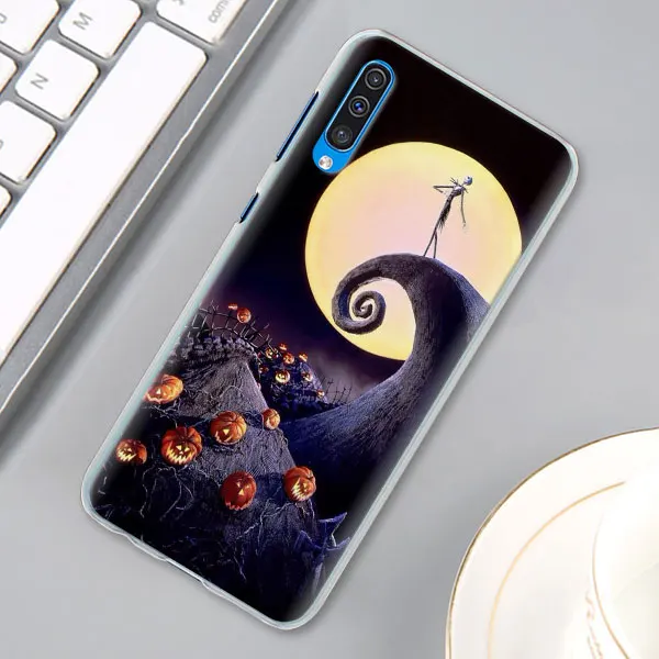 01 С принтом "Кошмар перед Рождеством" Хэллоуин чехол КРЫШКА ДЛЯ samsung Galaxy A30 A40 A50 A70 A6 A8 плюс A7 A9 M30 чехол для телефона Coque - Цвет: 01
