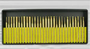 Набор вращающихся инструментов Dremel, 30 шт., 3 мм, набор сверл из титанового алмаза, ювелирное изделие, стеклянные инструменты