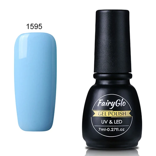 1595 Fairyglo для ногтей набор для приготовления чая 1 демпферный лист Гель-лак светильник Цвет серии УФ-гель для ногтей, инструменты для маникюра, лак для ногтей, Гель-лак для ногтей, Наборы - Цвет: 1595