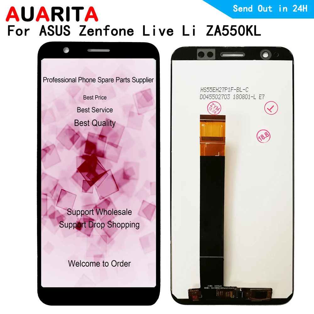 ЖК дисплей для ASUS Zenfone Live L1 ZA550KL X00RD 5 дюйма сенсорная панель экран с дигитайзером в