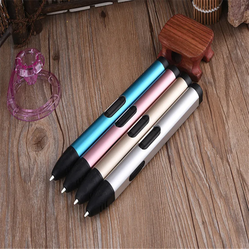 Высокое качество 3D печать pen1.75mm ABS/PLA Smart 3D рисунок пером перо+ нити+ адаптер творческий подарок для дети Дизайн живопись