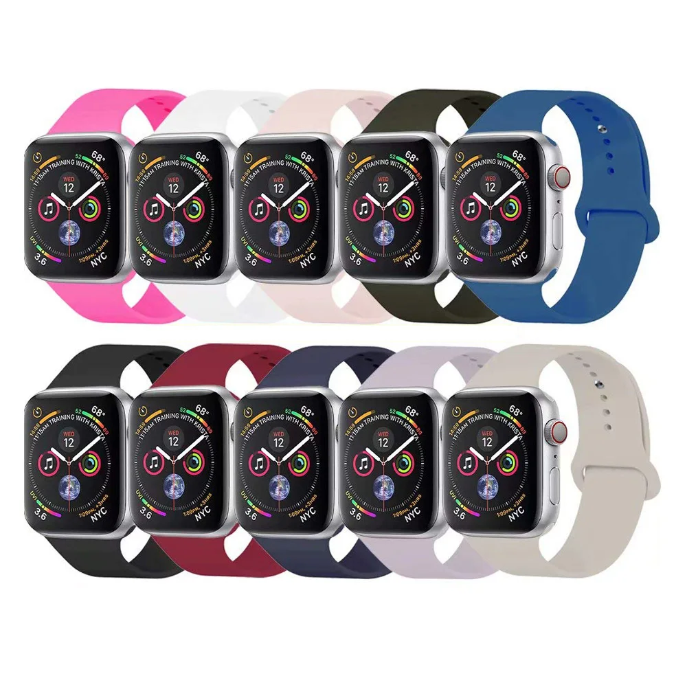 Ремешок для iWatch 40 мм 38 44 42 спортивный сменный Браслет Apple Watch Series 4 3/2/1|Ремешки