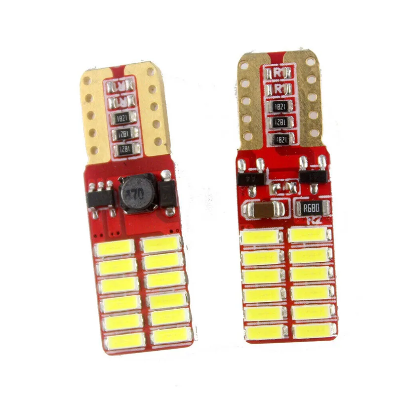 Светильник свет белый Canbus безотказный T 10 W5W 168 24SMD 3014 Светодиодный ные светильник