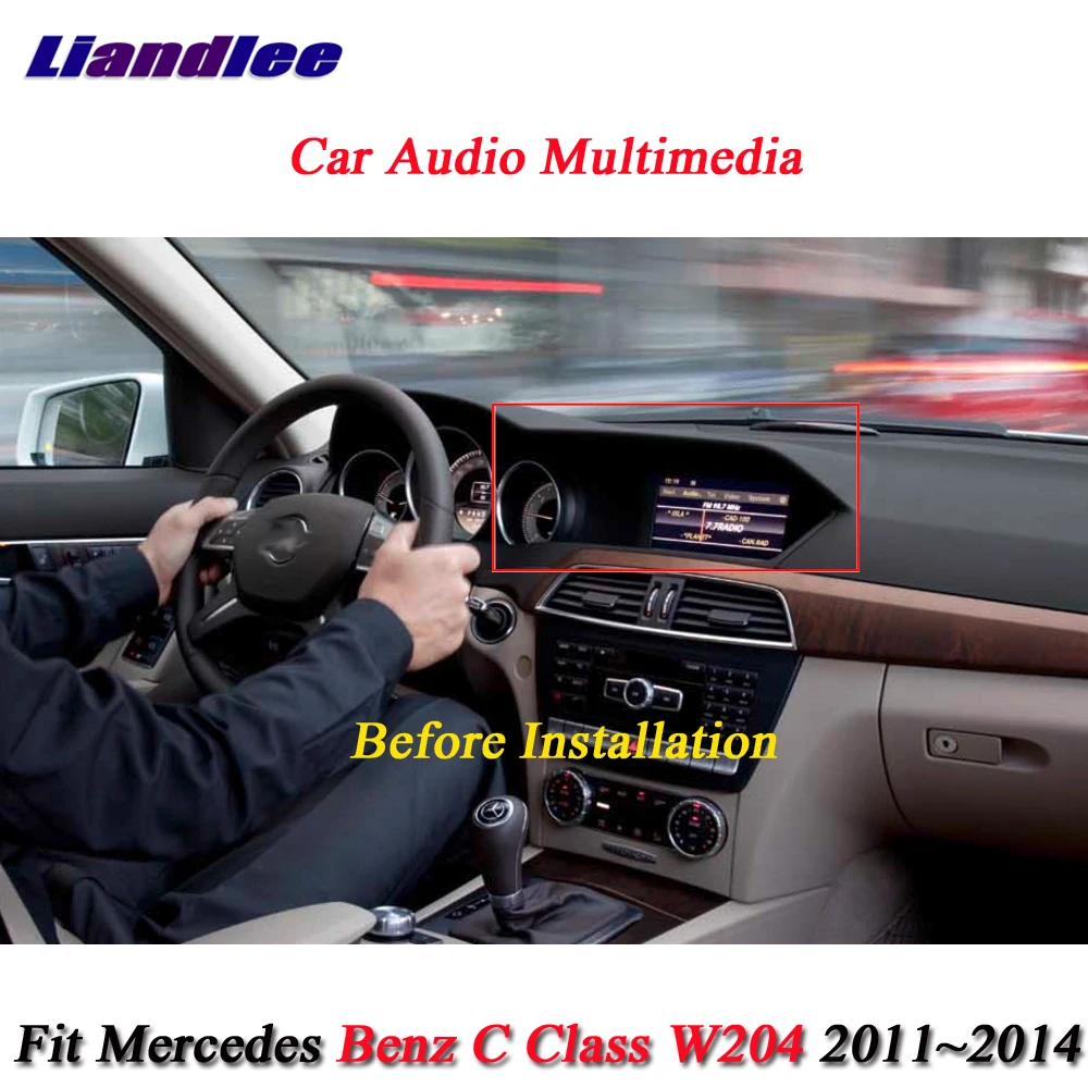 Liandleeавтомобильный Android Системы для Mercedes Benz C Class W204 2011~ Радио DVD плейер AUX gps-навигатор Экран мультимедиа