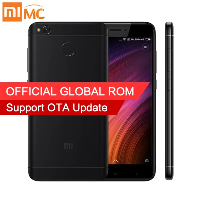 Оригинал xiaomi redmi 4x смартфон 2 ГБ ram 16 rom snapdragon 435 Octa Core MIUI 8.2 Отпечатков Пальцев 4 Г FDD