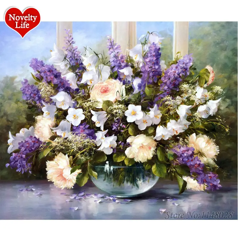 Картина для рисования по номерам на стене без рамки | Дом и сад