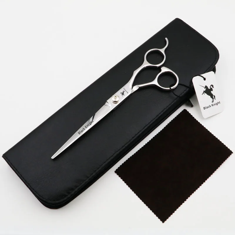 1 pcs add case 7 дюймов ножницы черный рыцарь Профессиональный парикмахерский салон ножницы для стрижки волос и ножницы для домашних животных парикмахерские - Цвет: 1 pcs add case