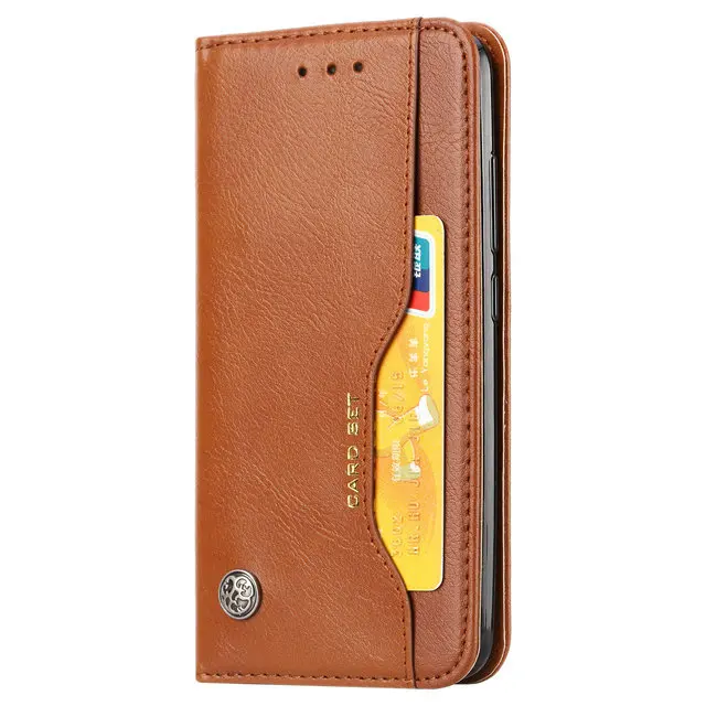 Чехол для Xiaomi Redmi6, чехол для Xiaomi Redmi 6A, чехол s, откидная крышка, кошелек, кожаный Ретро Чехол для Xiaomi Redmi 6 Pro, чехол A6 6 A 6Pro - Цвет: Brown case