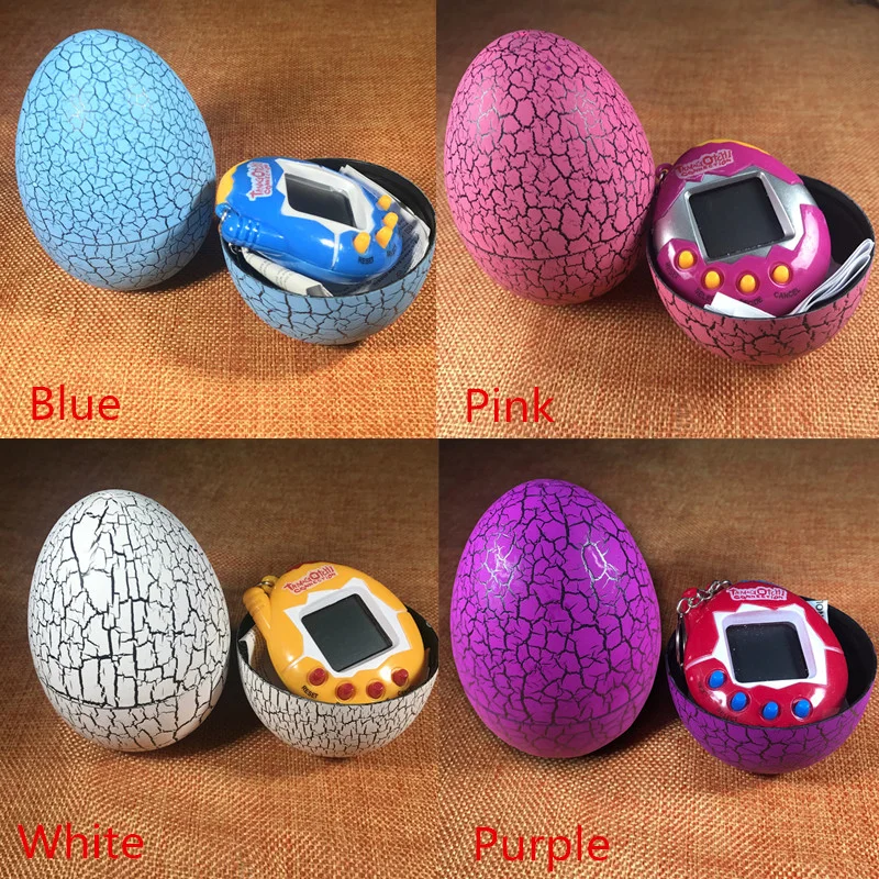 Многоцветные электронный виртуальный стакан 9 см трещины яйцо игровой автомат