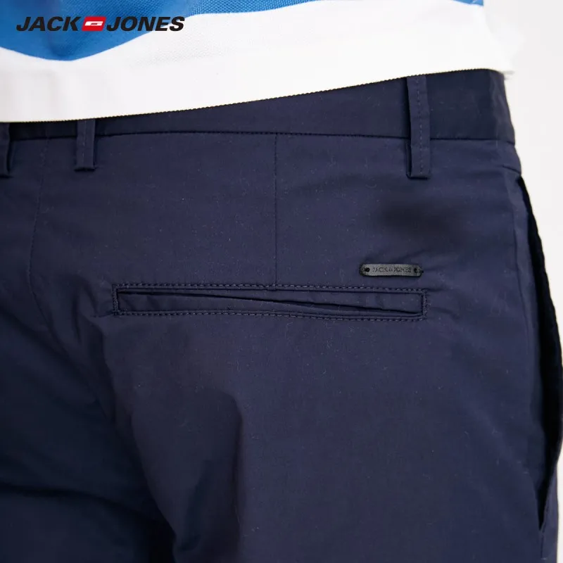 JackJones мужские осенние Стрейчевые хлопковые Узкие повседневные брюки, мужская одежда 218214504