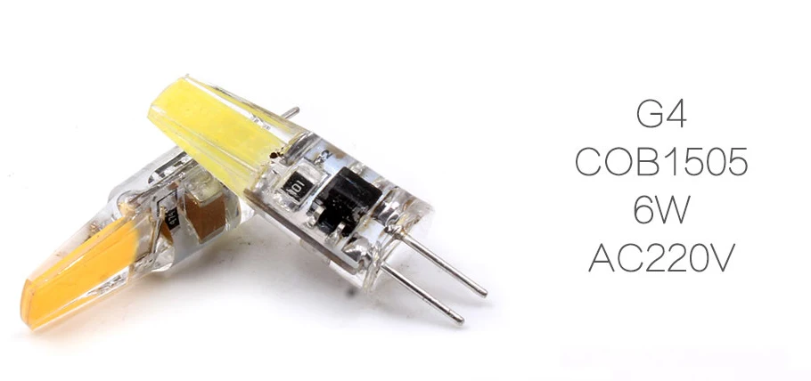 AC DC 12V G4 Светодиодная лампа “Кукуруза” лампочка Коб 1505 AC 220V SMD 3014 G4 светодиодный светильник 360 градусов угол луча Точечный светильник лампы