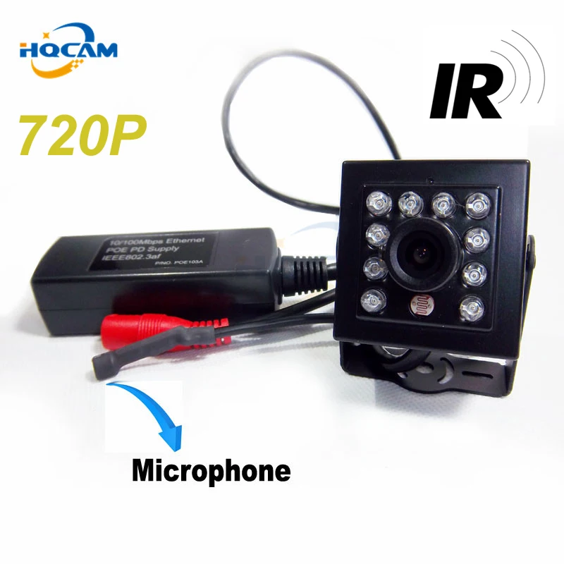 Мини камера HQCAM 720P с функцией ночного видения мини Onvif 940nm видения|poe ip camera|ip cameramini ir