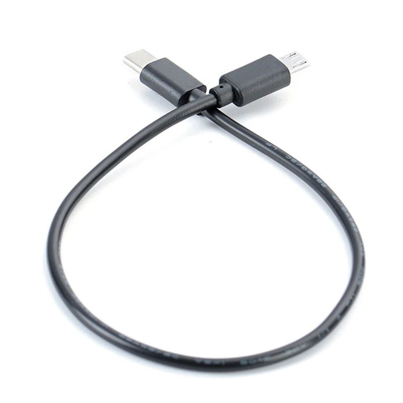 Высокое качество 30 см Тип C штекер для Micro USB Мужской синхронизации зарядки OTG USB-C