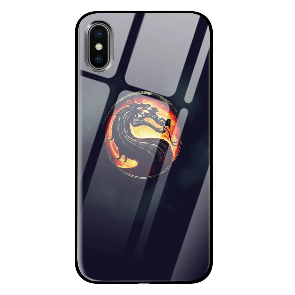 11 Mortal kombat закаленное стекло телефонные чехлы крышка для Apple iPhone 5 5S SE 6 6s 7 8 Plus X XS Max XR - Цвет: 11