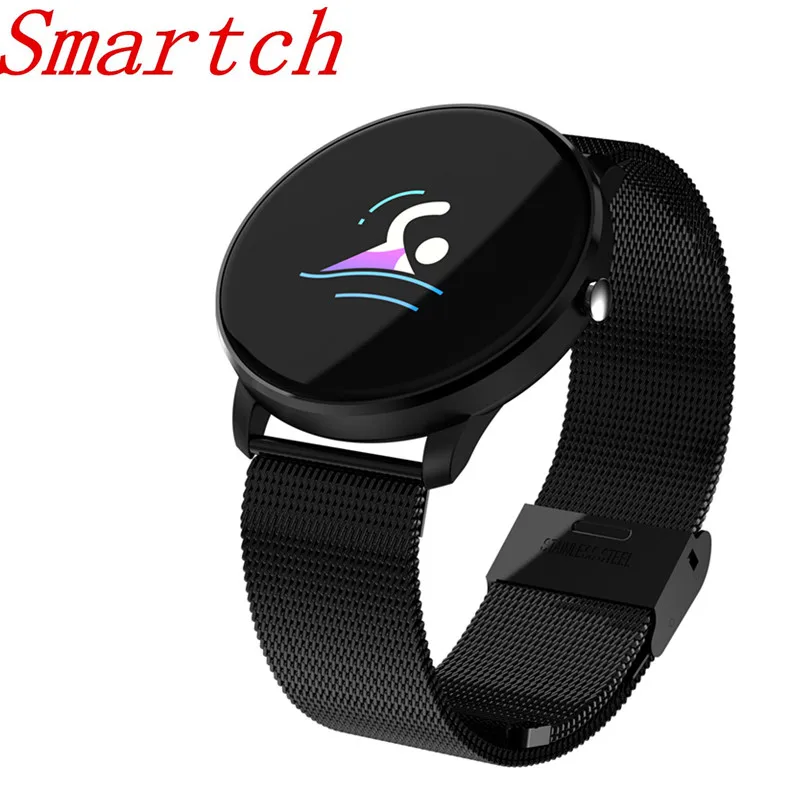 Smartch CF007s ips красочные Smart Band Фитнес браслет трекер сердечного ритма крови Давление