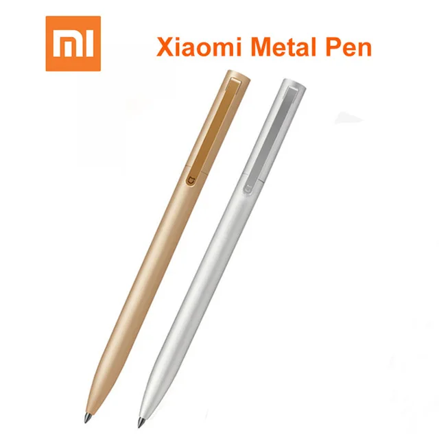 Xiaomi Mijia Серебристая золотая металлическая ручка шариковая ручка Mijia подписывающая ручка 0,5 мм PREMEC гладкая швейцарская сменная Металлическая черная
