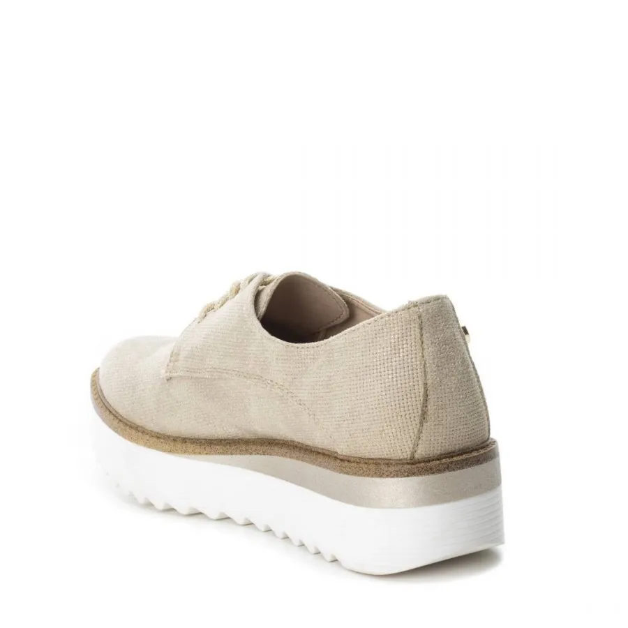 XTI 047771-BEI-Shoes женские замшевые металлик бежевый | Обувь