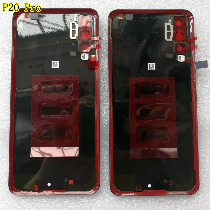 Новая задняя крышка из закаленного стекла для huawei P20 Pro, запасные части, задняя крышка для батареи, корпус+ рамка для камеры+ крышка для вспышки