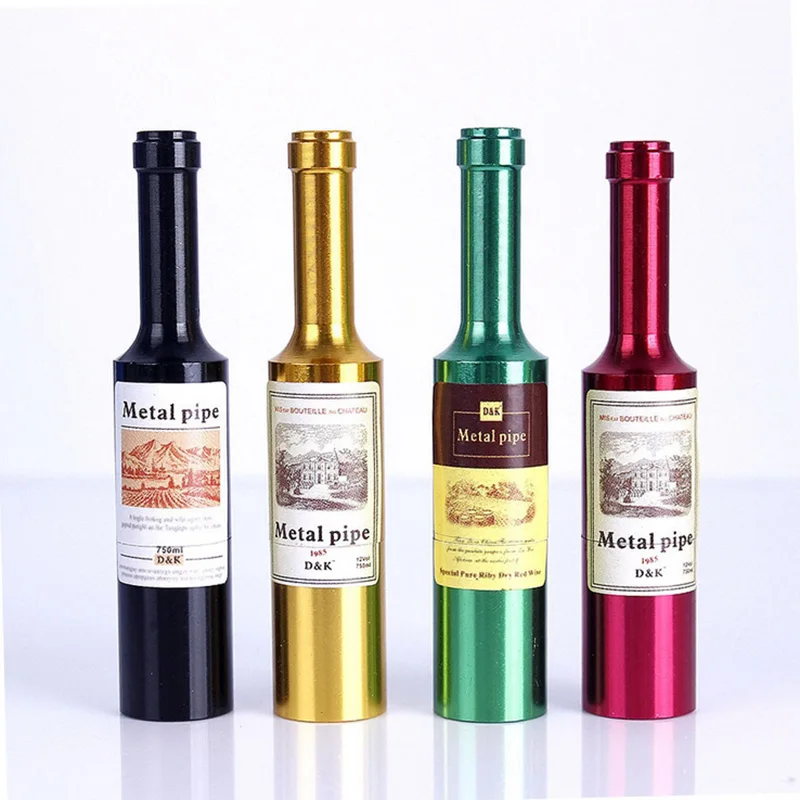 Красная винная трубка Smok портативная металлическая для курения травяной табак