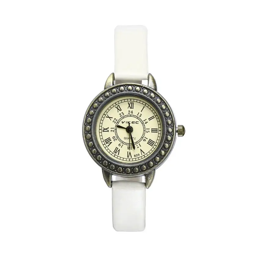 5 Reloj mujer, модные женские Ретро часы с изящным ремешком, кварцевые наручные часы, римские цифры, циферблат, подарок, женские часы, relogio feminino - Цвет: 5
