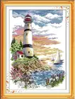 Набор для вышивки DMC, Набор для вышивки, с изображением маяка и башни, вышивка крестиком, домашний декор стен