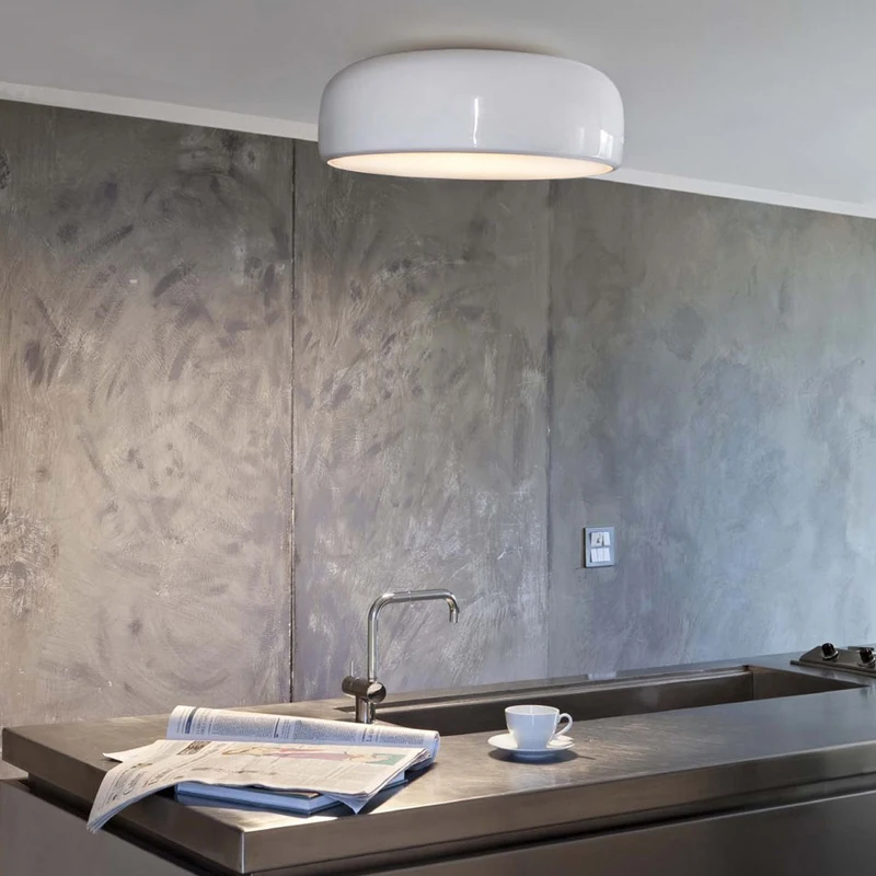 Круглый минималистичный светильник в скандинавском стиле для гостиной столовой