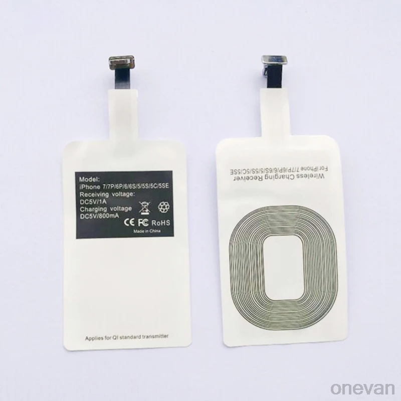 ONEVAN Qi Беспроводное зарядное устройство приемник с ресивером Pad катушка для iPhone 6 6S
