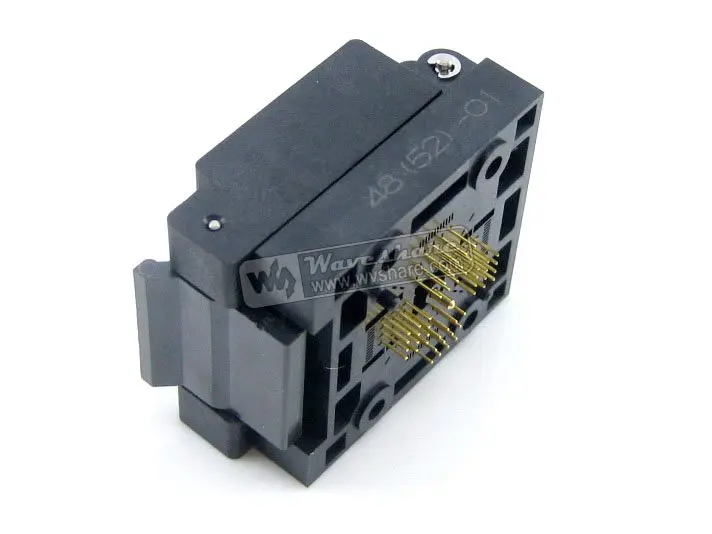 QFN48 MLP48 MLF48 QFN-48 (52) BT-0.4-01 Enplas QFN 6x6 мм 0 4 Шаг IC тестовый сгорающий разъем с заземляющим