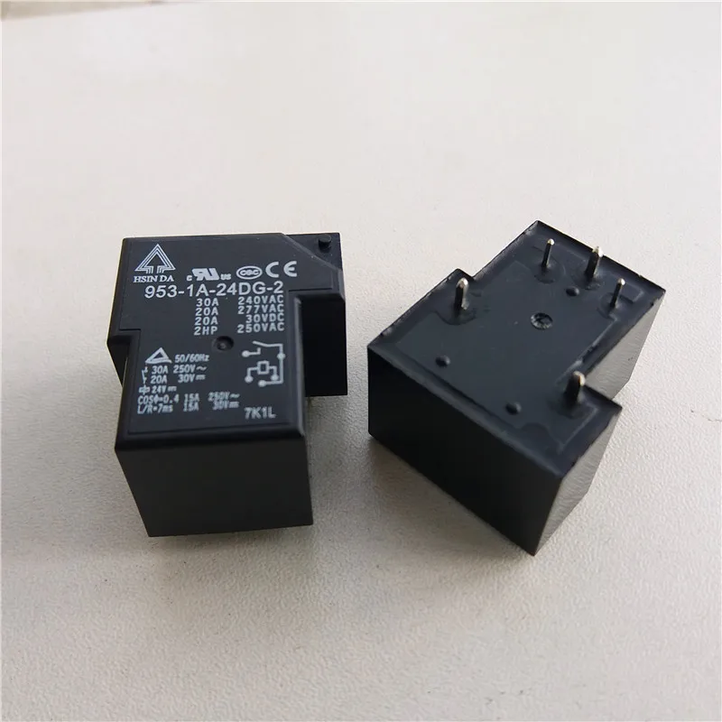 4 шт. реле 953 1A 24DG 2 240В 30A 5 pin Реле питания 24VDC реле|Реле| |
