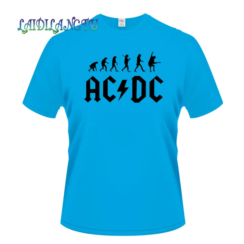 Новинка 2018New Camisetas AC/DC band rock Футболка мужская acdc футболки с рисунками Повседневная футболка с круглым вырезом в стиле хип-хоп короткий рукав хлопковый топ
