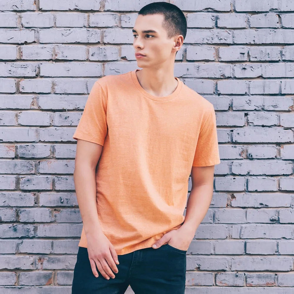 

4 color original youpin mijia cotton wild short-sleeved T-shirt simple wild skin-friendly men's summer short-sleeved smart home