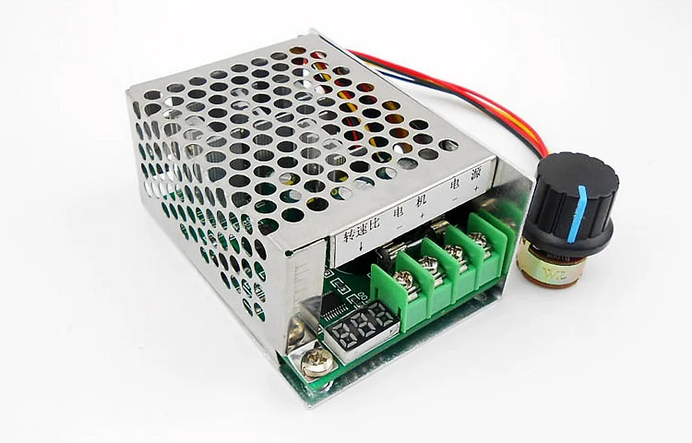 Цифровой дисплей 6 ~ 60V 12v 24v 36v 48v PWM контроллер скорости двигателя постоянного тока