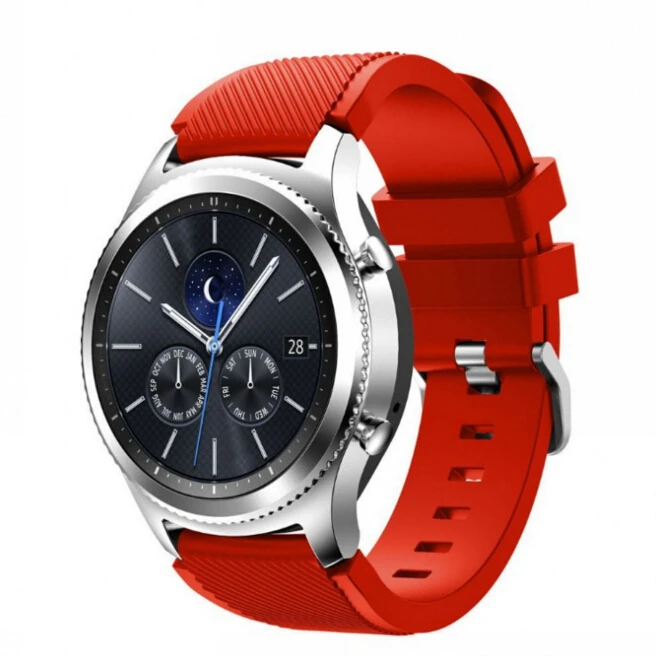 KINGBEIKE 10 colors 22mm Sports Silicone WatchBands for Samsung Galaxy Gear S3 Classic Frontier R760/765/770 Smart Watch Strap | Наручные