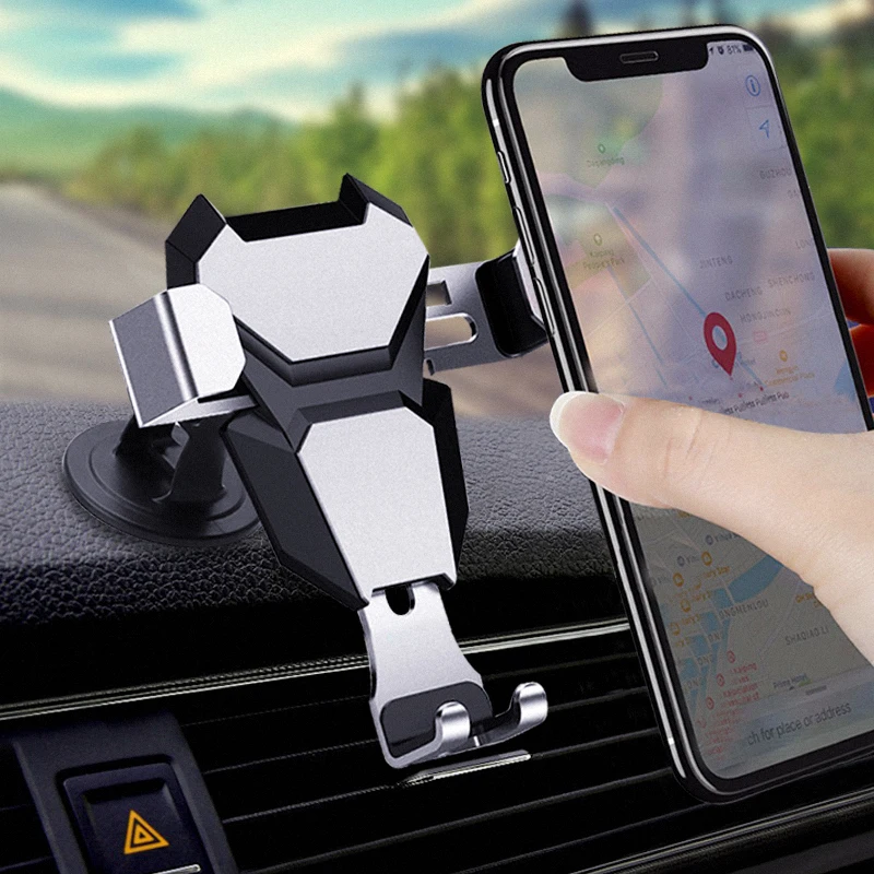 Универсальный гравитационный Автомобильный держатель для iPhone XS Max X в автомобиль вентиляционное отверстие крепление колыбели gps держатель мобильного телефона Подставка для samsung/huawei