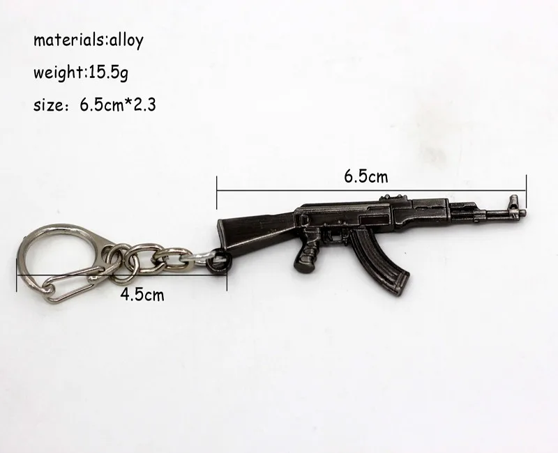 10 стилей пистолет оружие брелок ретро мини AUG AK47 винтовка револьвер Танк пистолет металлический брелок для унисекс крутые подарки модные ювелирные изделия