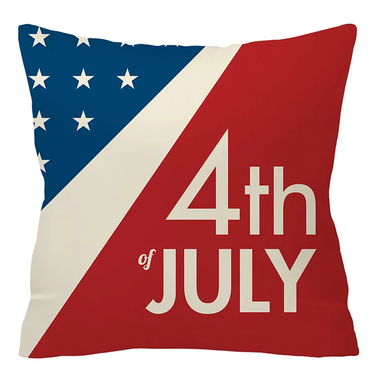 Прямая поставка наволочка американского Дня независимости декоративная льняная