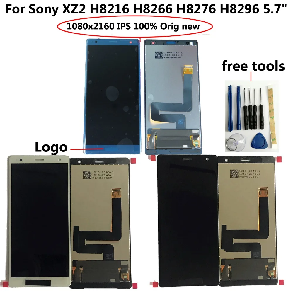 Shyueda IPS 100% Оригинальная Новинка AAA + для Sony Xperia XZ2 H8216 H8266 H8276 H8296 5 7 &quotЖК дисплей
